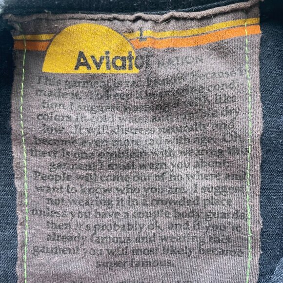 Aviator Nation Bolt Tee – Charcoal (Unisex Large) - Picture 5 of 5